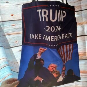 Political Campaign Tote Bag - Navy Blue "Take America Back"